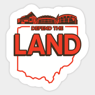 Cleveland Football Defend The Land Sticker